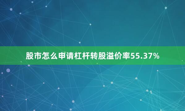 股市怎么申请杠杆转股溢价率55.37%